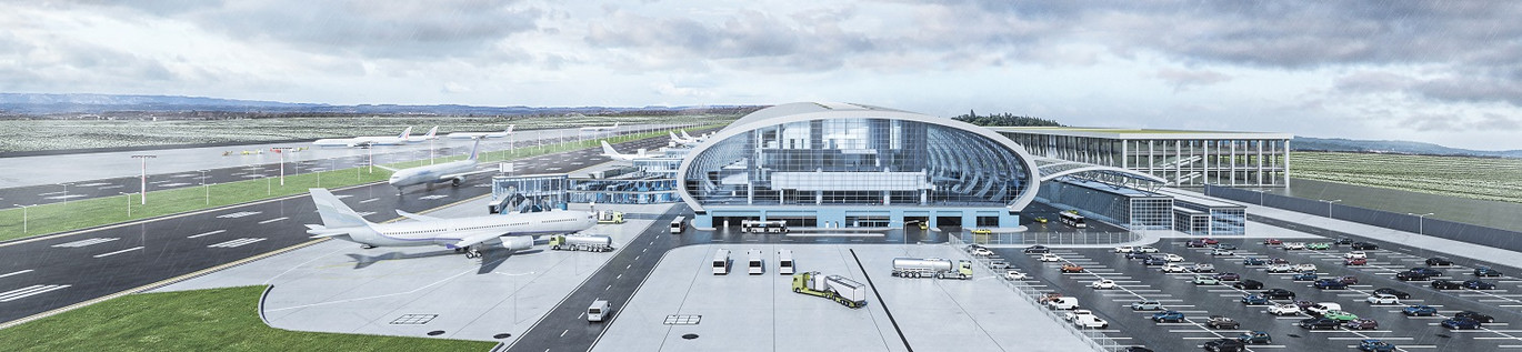 Flughafen Airside Building Landside Webview