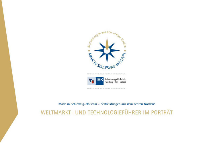 Titelbild der IHK Broschüre zu den Weltmarktführern in Schleswig-Holstein