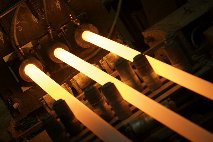 Glowing continuous casting in production