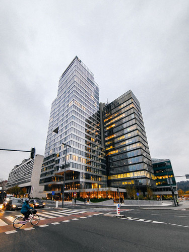 Außenansicht des Hotel InterContinental im Stadtzentrum von Ljubljana