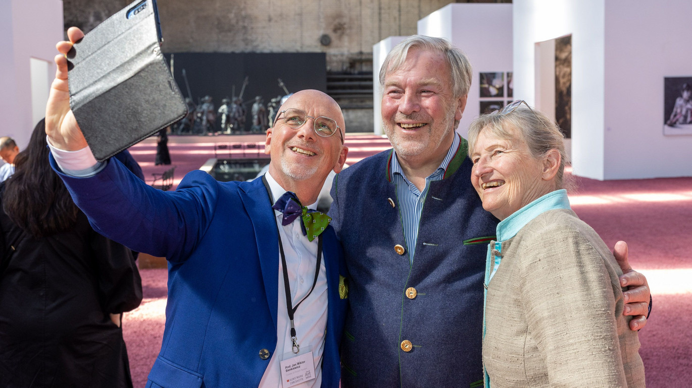 Familie Ahlmann Mit Professor Jan Wiktor Sienkiewicz 
