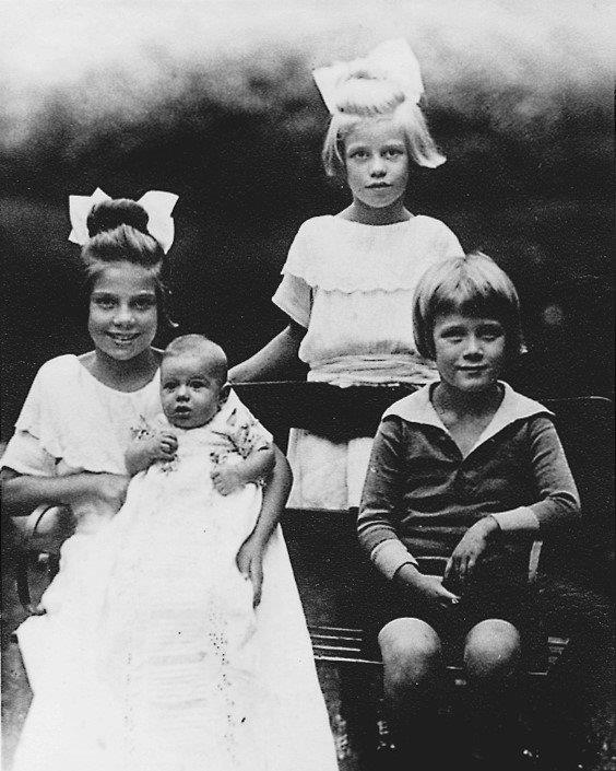 Severin Ahlmann in his christening gown